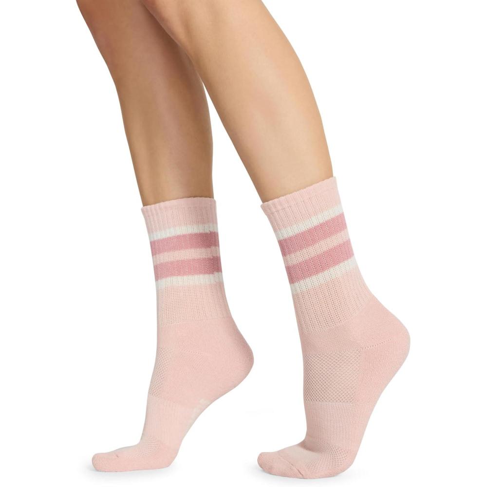 imageSteve Madden womens 5pk Plced Stripe Shortie Crew HcBlush Multi