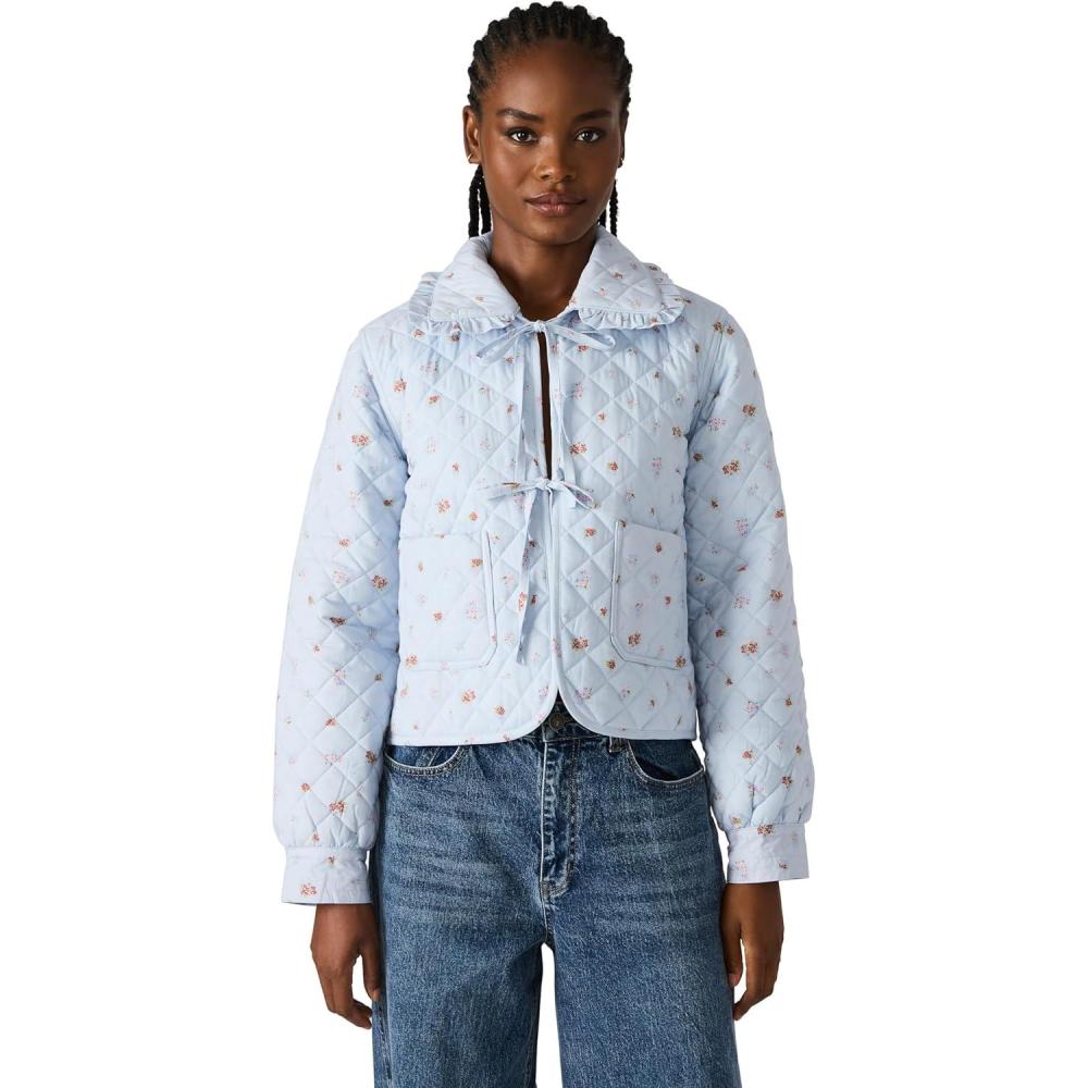 imageSteve Madden womens Nellie JacketBlue Ditsy Print