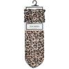 imageSteve Madden Womens 1Pk Leopard Photo Real Tulle Shortie Crew Natural 911