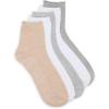 imageSteve Madden Womens Lettuce Edge Rib Anklet Socks 5PackOatmeal