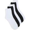 imageSteve Madden Womens Lettuce Edge Rib Anklet Socks 5PackWhite  Black