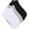imageSteve Madden womens 5pk Ruffle Cuff Solid Low Cut HcWhite  Grey  Black
