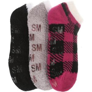 imageSteve Madden Womens Low Cut Socks  3 Pairs Lounge Casual Comfy with Gripper Socks