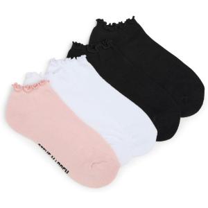 imageSteve Madden womens 5pk Ruffle Cuff Solid Low Cut HcBlush Multi