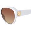 imageSteve Madden Womens Female Sunglasses Style Hughes RoundWhite OpaqueBrown Gradient
