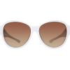 imageSteve Madden Womens Female Sunglasses Style Hughes RoundWhite OpaqueBrown Gradient