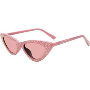 imageSteve Madden Womens Lopez Cat Eye Sunglasses SunglassesPinkSilverBrown Gradient