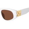 image:imageSTEVE MADDEN Womens Female Sunglasses Style Adriane Cat Eye WhiteSolid Brown 52mm 19mmWhite Ivory Pearl