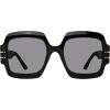 image:imageSteve Madden Womens Female Sunglasses Style Barnes Square BlackSolid Smoke 55mm 23mm