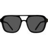 image:imageSteve Madden Womens Female Sunglasses Style Jace Rectangular BlackCrystal ClearSolid Smoke 56mm 19mm