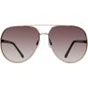 image:imageSteve Madden Womens Female Sunglasses Style Visage Aviator Shiny GoldGlitterSmoke Gradient 63mm 16mm