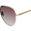 image:imageSteve Madden Womens Female Sunglasses Style Visage Aviator Shiny GoldGlitterSmoke Gradient 63mm 16mm