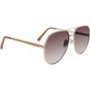 image:imageSteve Madden Womens Female Sunglasses Style Visage Aviator Shiny GoldGlitterSmoke Gradient 63mm 16mm