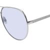 image:imageSteve Madden Womens Female Sunglasses Style Visage Aviator Shiny SilverGlitterBlue 63mm 16mm