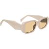 image:imageSteve Madden womens Steve Madden Female Sunglasses Style Daly Rectangular SunglassesOff WhiteLight Brown