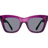 image:imageSteve Madden womens Steve Madden Female Sunglasses Style Manzo Cat Eye SunglassesCrystal PurpleSolid Smoke