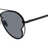 image:imageSteve Madden womens Steve Madden Female Sunglasses Style Monet Pilot SunglassesShiny BlackLight Solid Smoke