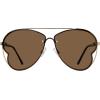 image:imageSteve Madden womens Steve Madden Female Sunglasses Style Monet Pilot SunglassesShiny GoldBrownSolid Brown