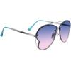 image:imageSteve Madden womens Steve Madden Female Sunglasses Style Monet Pilot SunglassesShiny SilverBlue Gradient