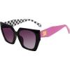 image:imageSTEVE MADDEN Womens Female Sunglasses Style Grae Cat Eye WhiteBlackSolid Smoke 54mm 20mmBlack Misc