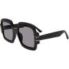 image:imageSteve Madden Womens Female Sunglasses Style Barnes Square BlackSolid Smoke 55mm 23mm