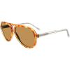 image:imageSteve Madden Womens Female Sunglasses Style Lawson Pilot Crystal Orange TortoiseSolid Brown 59mm 13mm