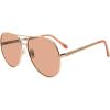 image:imageSteve Madden womens Steve Madden Female Sunglasses Style Visage Pilot SunglassesShiny GoldGlitterSolid Orange