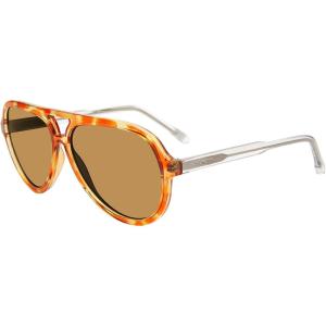 image:imageSteve Madden Womens Female Sunglasses Style Lawson Pilot Crystal Orange TortoiseSolid Brown 59mm 13mm