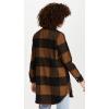 image:imageBB Dakota Womens Junior Eldridge Buffalo Plaid Coat Outerwear CognacCognac