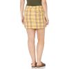 image:imageSteve Madden Womens Best I Ever Plaid Yarn Dyed SkirtLemon Drop
