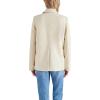 image:imageSteve Madden Womens Faux Leather Boyfriend BlazerBone