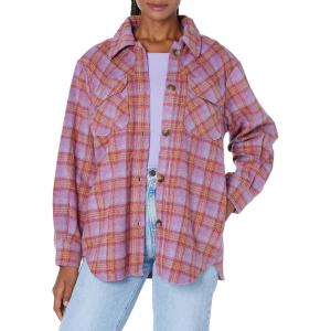 image:imageBB DAKOTA Womens Brooklyn ShacketVintage Purple