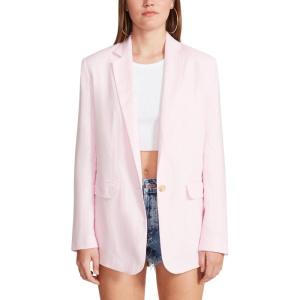 image:imageBB DAKOTA womens Linen on the Edge Blazer Pink Tulle Small US