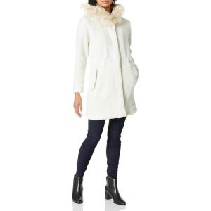image:imageBB Dakota Juniors Brushed Ribbed Coat with Faux Fur Trim Hood