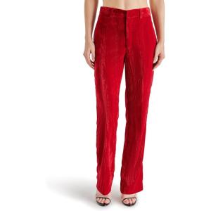 image:imageSteve Madden Womens Mercer Crushed Velvet PantRed