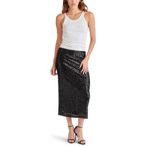 image:imageSteve Madden Womens Sequin Midi Column SkirtBlack