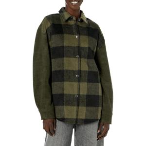 image:imageSteve Madden Womens Sophia Shacket CoatSage