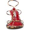 image:imageSteve Madden Womens Ramos Heeled SandalRedBrown Print Stones