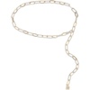 image:imageSteve Madden Womens Womens Twotone Paperclip Chain BeltGold Silver