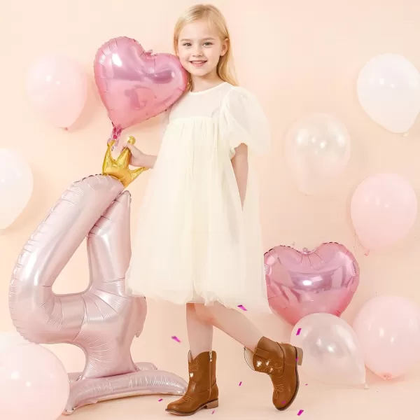 imageCowboy Boots for Kids Western Little Girl Cowgirl Boots Toddler Horse Riding Ankle Boots Birthday PartyBrown