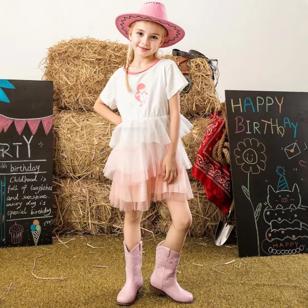 imageGirls Cowgirl Boots UnisexChild Mid Calf Glitter Toddler Cowboy Boot Little Big Kids Western Riding ShoesBlush
