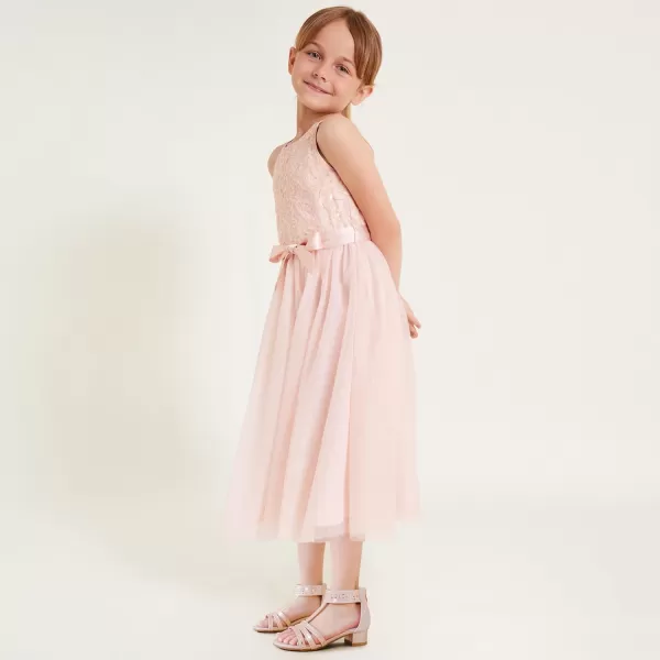 imageGirls Sandals Low Heel Open Toe Rhinestone Dress Sandals Wedding Party Prom Shoes Little Kids Big KidsRhinestone Rose Gold