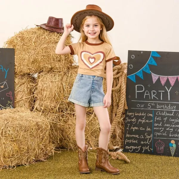 imageToddler Girls Cowgirl Boots Western Glitter Cowboy Boot Ankle Boots Little Kids Big Kid Horse Riding Shoes Party Birthday Dress Up DanceBrown