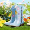 imageGirls Cowboy Boots Toddler Cowgirl Floral Embroidered Fringe Little Kids Western Boots Girl Riding Boot Birthday PartyBlue