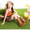 imageGirls Cowboy Boots Toddler Cowgirl Floral Embroidered Fringe Little Kids Western Boots Girl Riding Boot Birthday PartyBrown