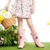 imageGirls Cowboy Boots Toddler Cowgirl Floral Embroidered Fringe Little Kids Western Boots Girl Riding Boot Birthday PartyLight Pink