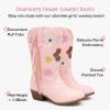 imageGirls Cowboy Boots Toddler Cowgirl Floral Embroidered Fringe Little Kids Western Boots Girl Riding Boot Birthday PartyLight Pink
