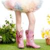 imageGirls Cowboy Boots Toddler Cowgirl Floral Embroidered Fringe Little Kids Western Boots Girl Riding Boot Birthday PartyPink