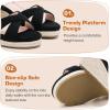 imageGirls Wedge Sandals Espadrilles Flatform Open Toe Dressy Girls Heels Summer Shoes Little Big KidBlack