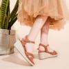 imageGirls Wedge Sandals Espadrilles Flatform Open Toe Dressy Girls Heels Summer Shoes Little Big KidBrown